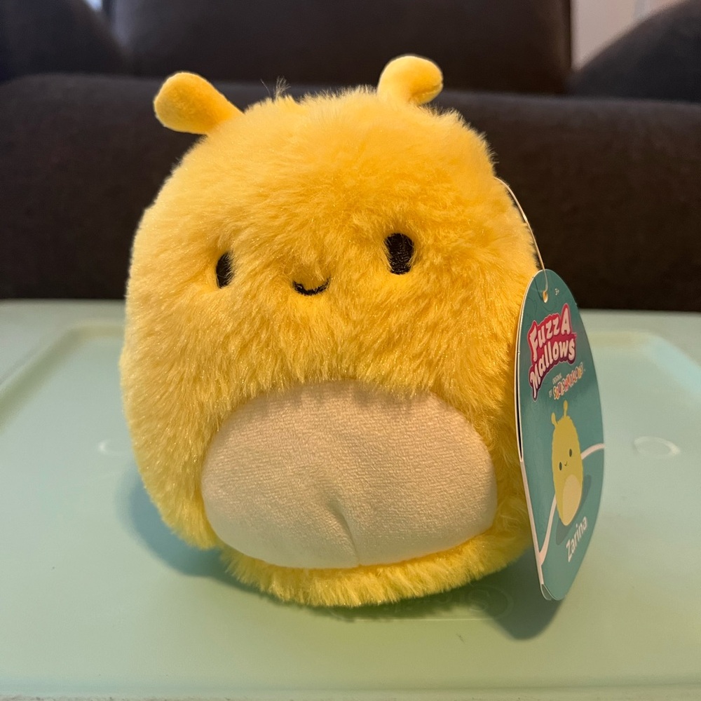Yellow Fuzz-A-Mallows Plush Toy 5”